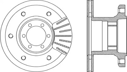 Тормозной диск OPEN PARTS BDA1848.20