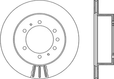 Тормозной диск OPEN PARTS BDA1884.20