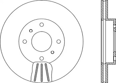 Тормозной диск OPEN PARTS BDA1885.20