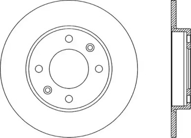 Тормозной диск OPEN PARTS BDA1893.10