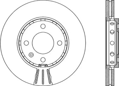 Тормозной диск OPEN PARTS BDA1905.20