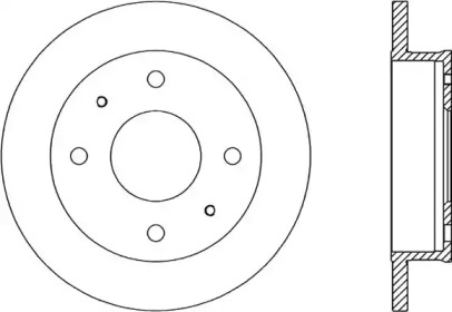 Тормозной диск OPEN PARTS BDA1950.10