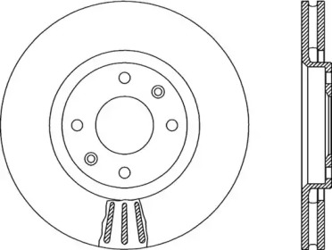 Тормозной диск OPEN PARTS BDA1955.20