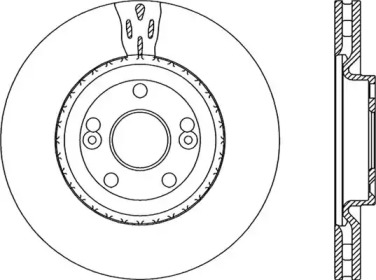 Тормозной диск OPEN PARTS BDA1957.20