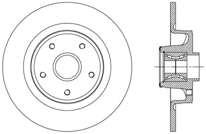 Тормозной диск OPEN PARTS BDA1960.30