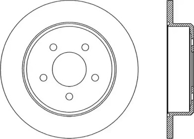 Тормозной диск OPEN PARTS BDA1972.10