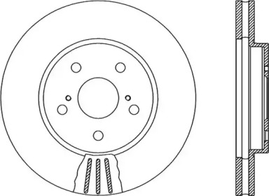 Тормозной диск OPEN PARTS BDA1982.20