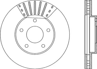 Тормозной диск OPEN PARTS BDA1986.20