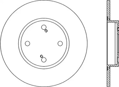 Тормозной диск OPEN PARTS BDA2019.10