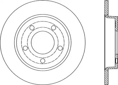 Тормозной диск OPEN PARTS BDA2024.10