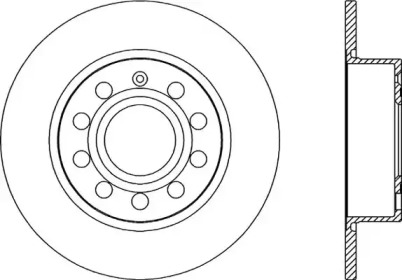 Тормозной диск OPEN PARTS BDA2028.10