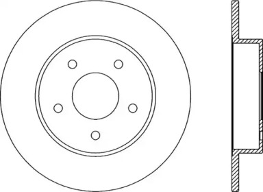 Тормозной диск OPEN PARTS BDA2046.10