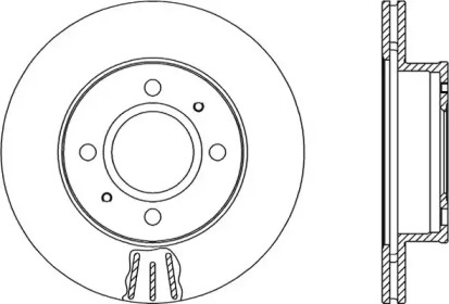 Тормозной диск OPEN PARTS BDA2056.20