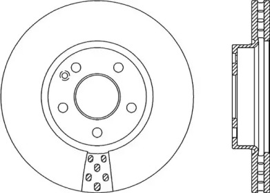 Тормозной диск OPEN PARTS BDA2060.20