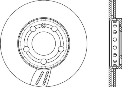 Тормозной диск OPEN PARTS BDA2066.20