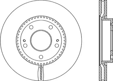 Тормозной диск OPEN PARTS BDA2069.20