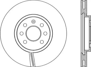 Тормозной диск OPEN PARTS BDA2074.20