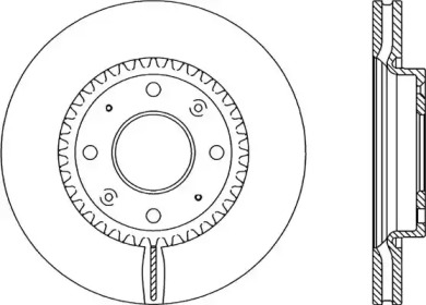 Тормозной диск OPEN PARTS BDA2084.20