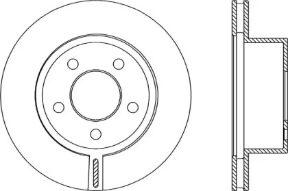 Тормозной диск OPEN PARTS BDA2089.20