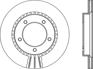 Тормозной диск OPEN PARTS BDA2113.20