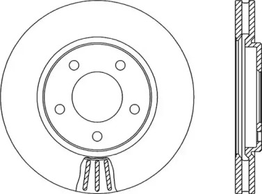 Тормозной диск OPEN PARTS BDA2130.20