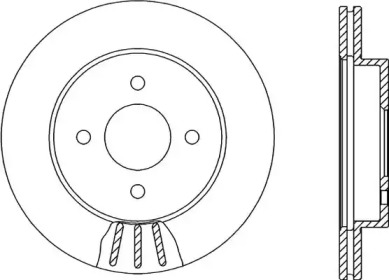 Тормозной диск OPEN PARTS BDA2131.20