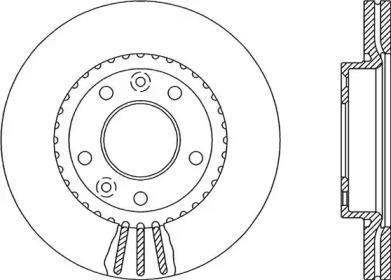 Тормозной диск OPEN PARTS BDA2137.20