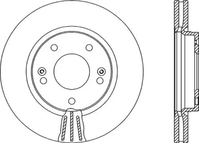 Тормозной диск OPEN PARTS BDA2138.20