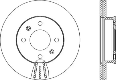 Тормозной диск OPEN PARTS BDA2140.20