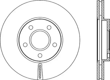 Тормозной диск OPEN PARTS BDA2141.20