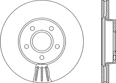 Тормозной диск OPEN PARTS BDA2152.20