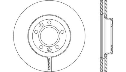 Тормозной диск OPEN PARTS BDA2158.20