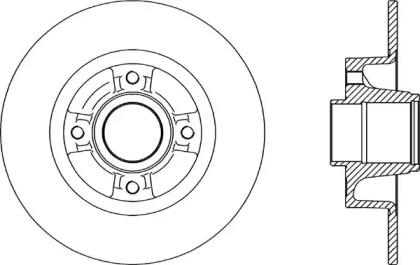 Тормозной диск OPEN PARTS BDA2165.10