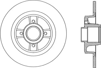 Тормозной диск OPEN PARTS BDA2166.10