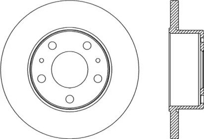 Тормозной диск OPEN PARTS BDA2180.10