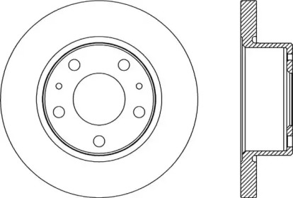 Тормозной диск OPEN PARTS BDA2181.10