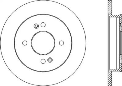 Тормозной диск OPEN PARTS BDA2184.10