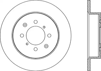 Тормозной диск OPEN PARTS BDA2186.10