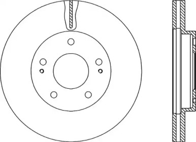 Тормозной диск OPEN PARTS BDA2205.20