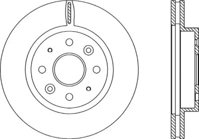 Тормозной диск OPEN PARTS BDA2210.20