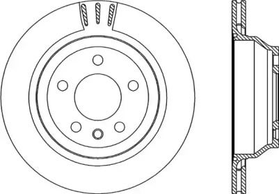 Тормозной диск OPEN PARTS BDA2220.20