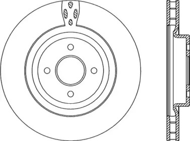 Тормозной диск OPEN PARTS BDA2225.20