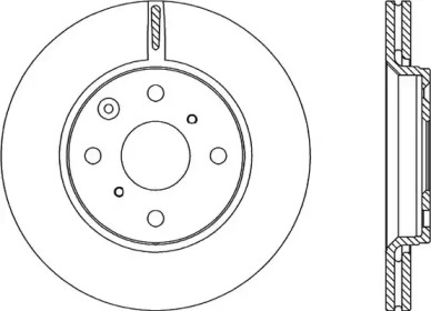 Тормозной диск OPEN PARTS BDA2228.20