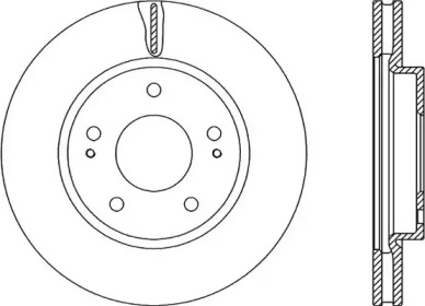 Тормозной диск OPEN PARTS BDA2237.20