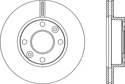 Тормозной диск OPEN PARTS BDA2250.20