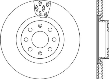 Тормозной диск OPEN PARTS BDA2259.20