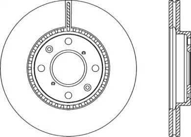 Тормозной диск OPEN PARTS BDA2283.20