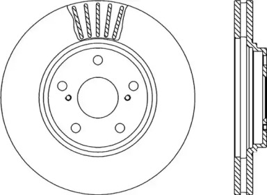 Тормозной диск OPEN PARTS BDA2287.20