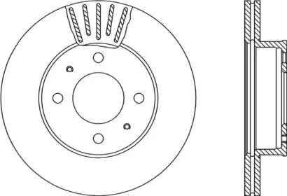 Тормозной диск OPEN PARTS BDA2289.20