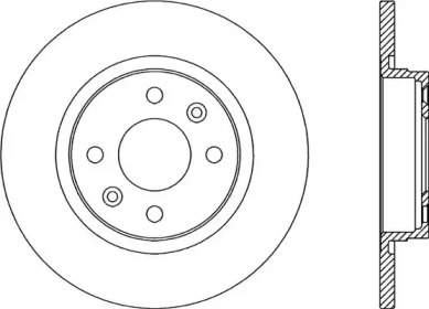 Тормозной диск OPEN PARTS BDA2322.10